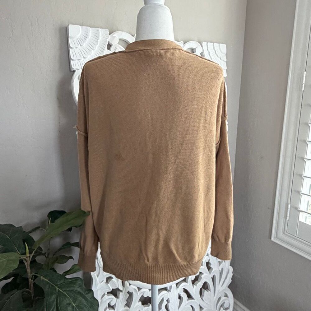 Free People Cotton Linen Blend Cardigan - Picture 7 of 10